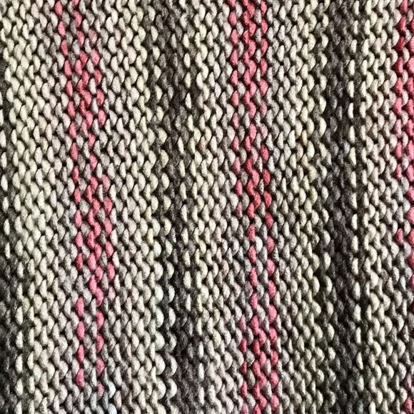 Love Change Italy Women’s Natural Pink Striped Lace Up Front Women’s Sweater - Picture 6 of 6